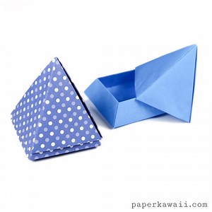 Origami Pyramid Box Instructions - Paper Kawaii