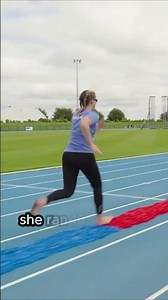 Painful World Record: 100m on LEGO in 24.75s 🏃‍♀️🧱 #sportsnews
