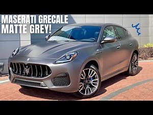 2023 Maserati Grecale GT In Matte Grey Is Their Stealthiest SUV Yet!