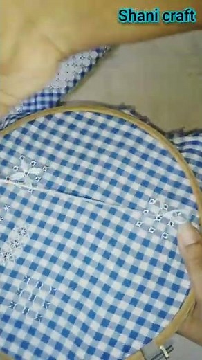 gingham lace #embroidery