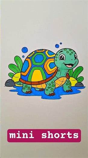 Water World Aesthetics | Color Harmony & The Joyful Smile of a Little Turtle