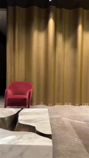 SSDA on Instagram: "The Pool House was designed to feel like a world of its own — lively, luxurious, and full of energy. The bold green stone backdrop immediately draws you in, setting the tone for a space meant for leisure and celebration. A sweeping undulating wall in a gold finish adds glamour and movement, while the sculptural coffee table and pool table anchor the room in playful sophistication. Every element comes together to create a space that’s equal parts indulgent and inviting. #PoolH