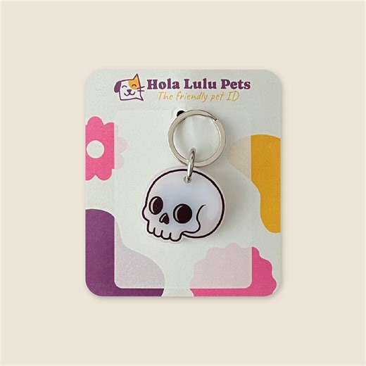 Tiny Terror Cat Tag, Smart QR Code Pet ID, Modern Kitten Accessory - Etsy