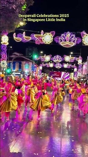 ✨ Tamil Dance Performance | Diwali Lighting Ceremony 2025 Singapore 🎇 | Deepavali Celebration