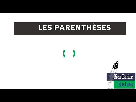 Les parenthèses