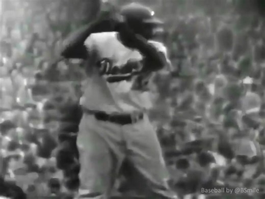 Today In 1952: Brooklyn #Dodgers legend Jackie Robinson lays down a perfect bunt for a single in Game 7 of the #WorldSeries vs. the New York #Yankees at Ebbets Field! #MLB #Baseball #History #Postseason | Baseball by BSmile
