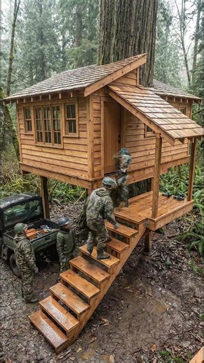 Building a Cozy Treehouse from Scratch 🌲🏡