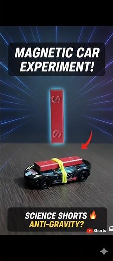 Anti-Gravity Car! 🤯 Magnetic Science Short