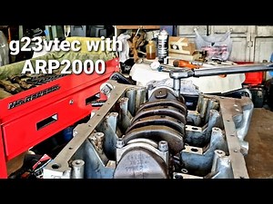 ARP 2000 rod bolts torque and stretch. G23vtec episode #10