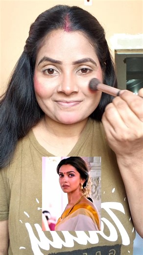 Dipika makeup look from Chennai express||#onamlook #sauthlooksaree