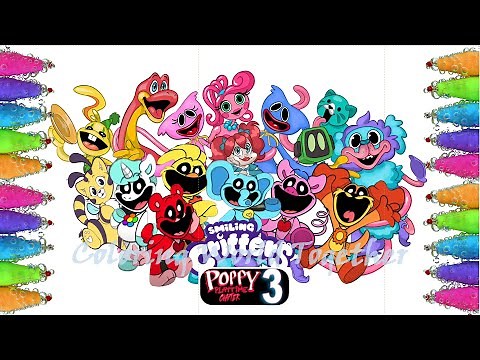 POPPY PLAYTIME Chapter 3 & Smiling Critters | Coloring Page