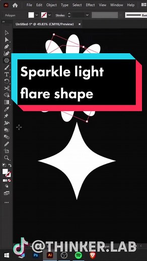 Create Sparkle Shapes in Illustrator: Graphic Design Tutorial