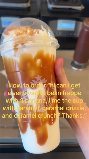 Venti Banana Pudding Vanilla Bean Frappuccino Order & Recipe