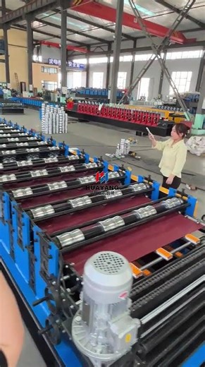 Colored Steel Metal Roof and Wall Panel Double Layer Roll Forming Machine#rollformingmachine