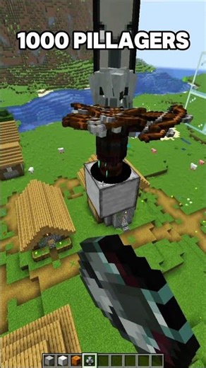 Minecraft 1000 Pillagers vs Iron Golem💀 #minecraft
