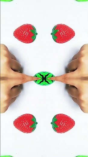 Strawberry ASMR 42🍓 #WatermelonStrawberry #FruitASMR #Watermelon #Strawberry #ASMR