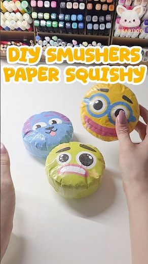 DIY Paper Squishy | Chewy Slow Rising Smushers – So Satisfying #freetemplate #howtomake #craft
