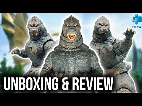 Hiya Toys GODZILLA 1991 HOKKAIDO BATTLE VER. figure Unboxing and Review