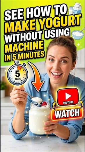 How to make a youguht without using machine in 5 minutes