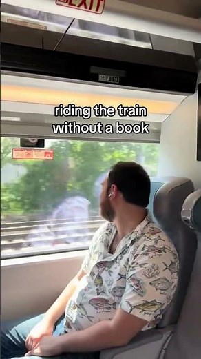 Riding the Train with a Book vs. Without | Penguin Random House on the Amtrak