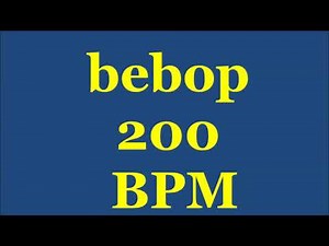 Drum Loops for Practice Bebop 200bpm