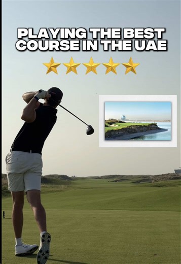 Playing the BEST course in the UAE 🇦🇪 Yas Links Golf Club. Incredible layout, pure conditions and top class facilities. I’m ranking it a 9.4/10. When it comes to golf in the UAE. This is a MUST play. What course should I do next? #golf #golftiktok #golftok