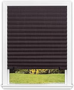 Redi Shade No Tools Original Room Darkening Pleated Paper Shade Chocolate, 36" W x 72" L, 6 Pack