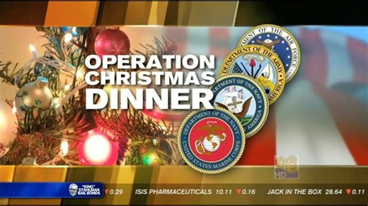 Special Christmas dinner for active Military families