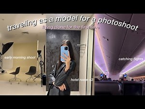 TRAVELING AS AN IMG MODEL FOR A PHOTOSHOOT | flights, early call time, shoot day