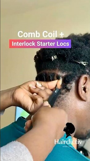How I Do Comb Coil + Interlock Starter Locs