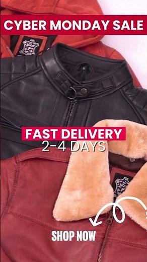 LAST BIGGEST SALE! Cyber Monday Leather Jackets - Save 47% + $30 Extra | FJackets