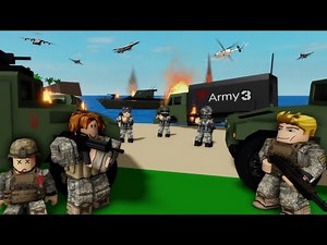 ROBLOX Brookhaven 🏡RP - FUNNY MOMENTS ARMY SS3 (BEACH INVASION)