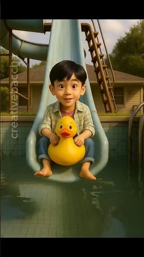 🛝🏗 The poor Jinu was mocked by the Abby Saza for not having a cool swimming pool slide#jinu #kpop