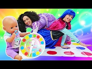 Baby born doll & Disney princess! Play dolls & princess castle. Baby doll videos for kids.