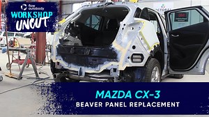 What goes into a rear repair? Here's the legendary Eugene to give you a quick look into the extent of work that goes into replacing a damaged beaver panel. . . . . . #flowautobody #autobodyrepair #autobodyshop #smashrepairs #hasslefreerepairs #rearpbarreplacement #beaverpanel #panelbeating #mazdacx3 | Flow Autobody
