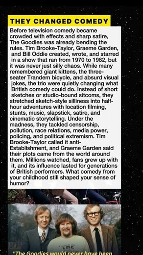 The British Comedy Show That Was Years Ahead #Shorts #TheGoodies #ComedyHistory