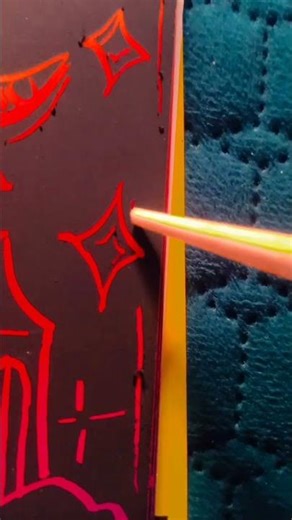 Scratch note drawing🌈✨##arts#shortsfeed