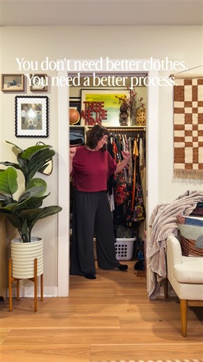 Getting dressed doesn’t have to be perfect. I know it looks like I always have it together, but I have a process. This is my real-time outfit formula when I don’t know what will work yet. Sometimes it’s trial, error, and trusting yourself again. That’s where the confidence comes back. #shopyoucloset #virtualstyling #midsizestyle #outfitformula #getdressed | Midsize Kimberly Anne