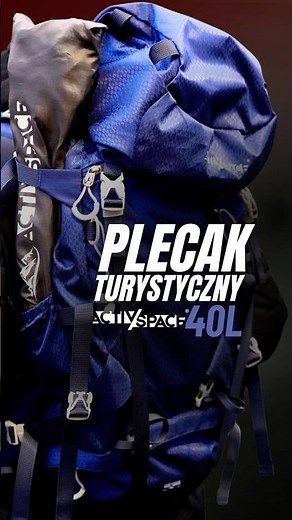 Plecak turystyczny trekkingowy 40L ze stelażem – idealny w góry i na wyprawy! I ACTIV SPACE