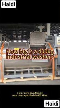 How big is a 400kg industrial washer?