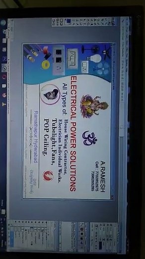 Electrical Power Solutions /Electrical work My Visiting card|| all Types Works/ark telugu Creation's