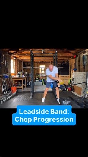 Chris Welch | Leadside Band: Chop Progression. Using a light band on the lead leg just above the knee we can cue lead side stability. Using a... | Instagram