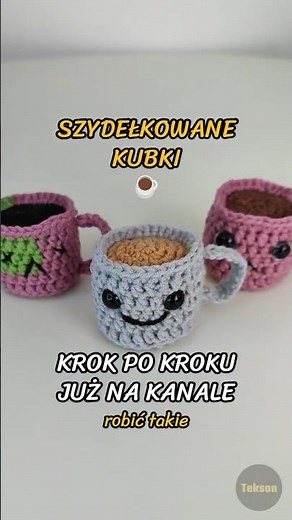 Crochet a mug with me, step by step! ☕🧶 #crocheting