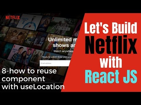 🔴 How to Build a NETFLIX Clone with REACT JS | reusing of component with router for beginners - #8