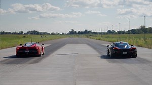 LaFerrari vs McLaren P1 Quarter-Mile Drag Race