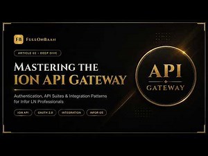 ION API Gateway in Infor LN | Complete Guide | FullOnBaan