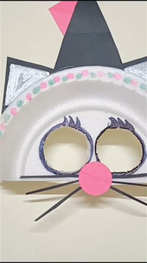 DIY Paper Plate Mask | Easy & Fun Craft for All# short#art #TinyArtTales