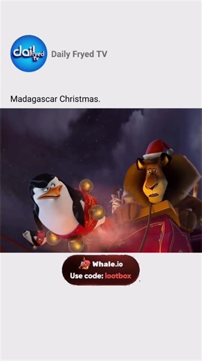 Daily Fryed TV on Instagram: "🎬Merry Madagascar (2009) 👇🏻 Santa Claus loses his memory after arriving on the island of Madagascar and it is up to Alex, Marty, Gloria, Melman and the penguins to deliver presents for Christmas. When Santa and his reindeer crash-land on the island of Madagascar, Santa gets amnesia, putting Christmas in peril. It is up to the zoo crew and the resourceful penguins to deliver the presents and save the holiday, all while hoping to use the sleigh to return to New Yor