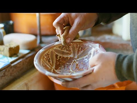 Making a 9th century Iraqi lustreware bowl replica