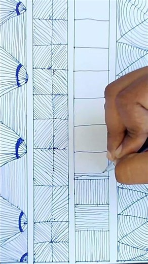 Easy Border Pattern for Beginners Calm your mind while drawing#ZentangleBorder#Zentangle#Doodleart